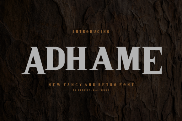 Adhame: A Bold Sans Serif Font for Digital Branding