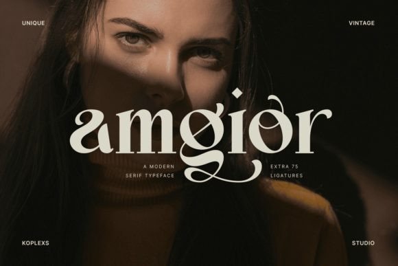 Amgior: A Modern Serif Font for Editorial Projects