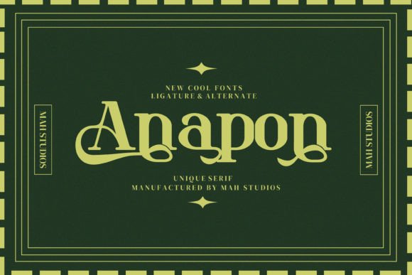 Anapon: A Modern Serif Font for Branding Projects