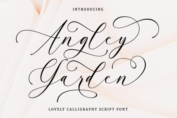 Angley Garden: A Script Font That Elevates Campaign Design
