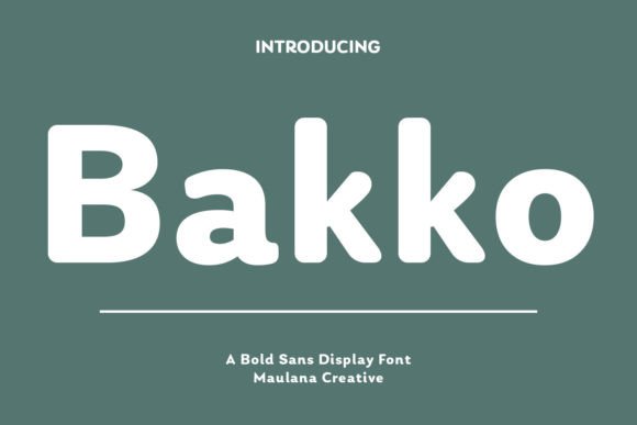 Bakko Sans Serif Font for Modern Web Design