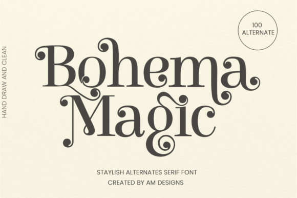 Bohema Magic: A Serif Font for Elegance and Impact