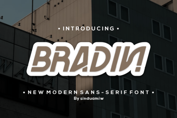 Bradin: A Modern Sans Serif Font for Fresh Branding