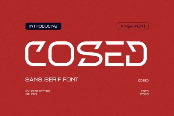 Cosed: A Modern Sans Serif Font for Professional Branding