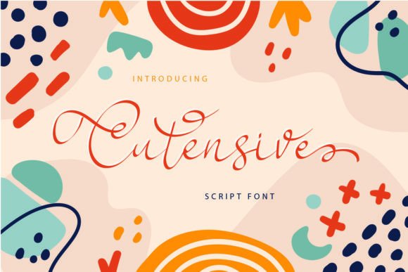 Cutensive: A Handwritten Script Font for Modern Campaigns