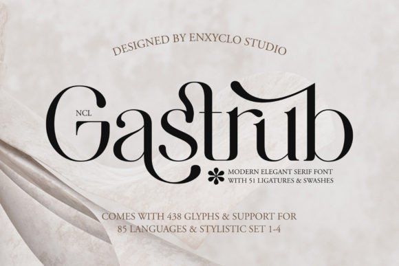 Gastrub: A Modern Serif Font for Digital Branding