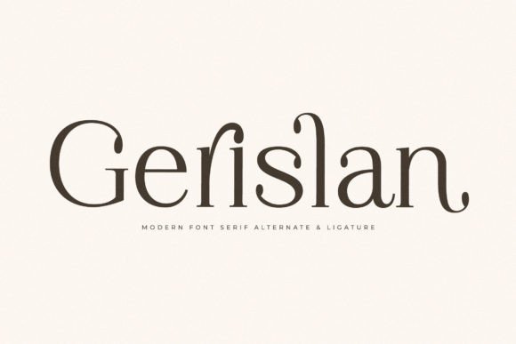 Gerislan: A Serif Font That Elevates Brand Identity