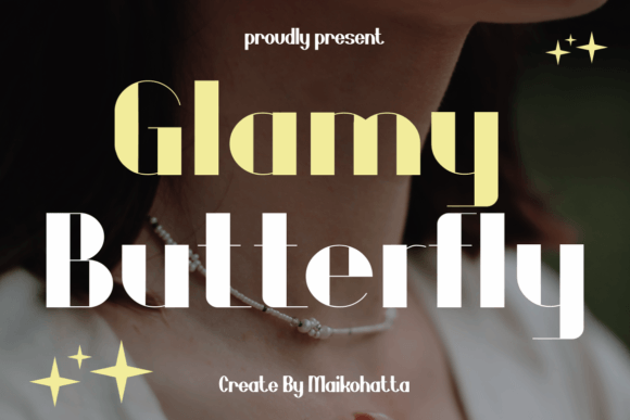 Glamy Butterfly: A Modern Sans Serif Font for Business Branding
