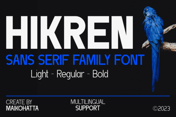 Hikren Sans Serif Font for Modern Editorial Design