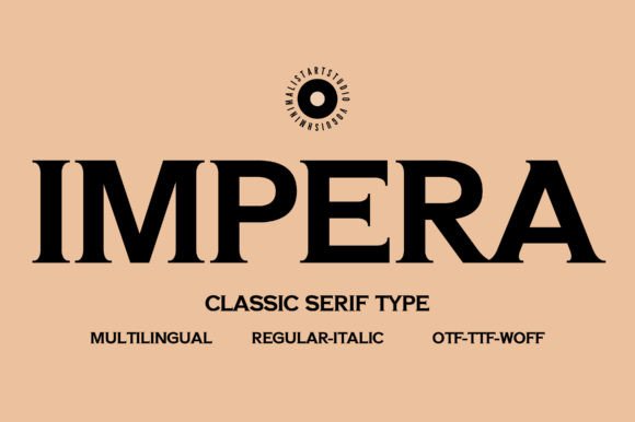 Impera: A Timeless Serif Font for Handmade Creations