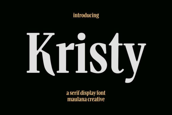 Kristy Serif Font for Modern Editorial Design