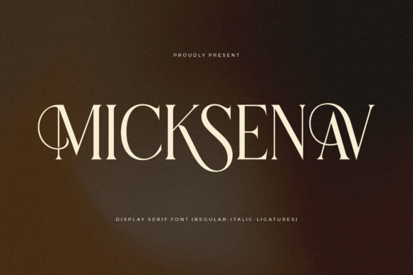 Micksenav Serif Font for Elegant Editorial Design