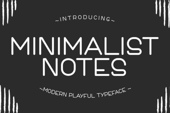 Minimalist Notes: A Playful Sans Serif Font for Modern Branding