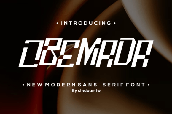 Obemada: A Modern Sans Serif Font for Clean Editorial Design