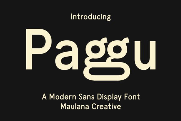 Paggu: A Modern Sans Serif Font for Creative Makers
