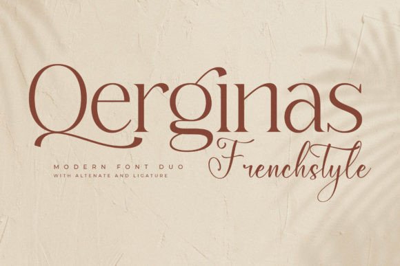 Qerginas Frenchstyle: A Serif Font for Handmade Elegance
