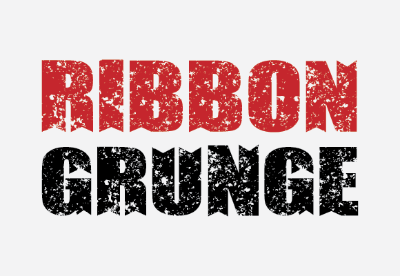 Ribbon Grunge: A Serif Font with a Modern Edge