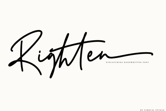 Righten – A Handwritten Font for Modern Editorial Design