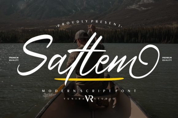 Satlem: A Modern Handwritten Script Font for Creative Projects