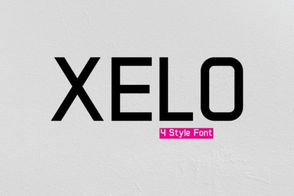 Xelo: A Modern Squared Sans Serif Font for Bold Branding